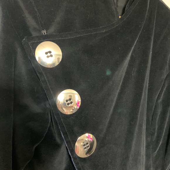 1OAK Vintage Handmade Blue Velour Jacket - Picture 9 of 9